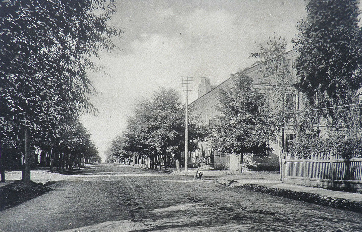 Вид на перекресток улиц Пушкинской и Карбышева